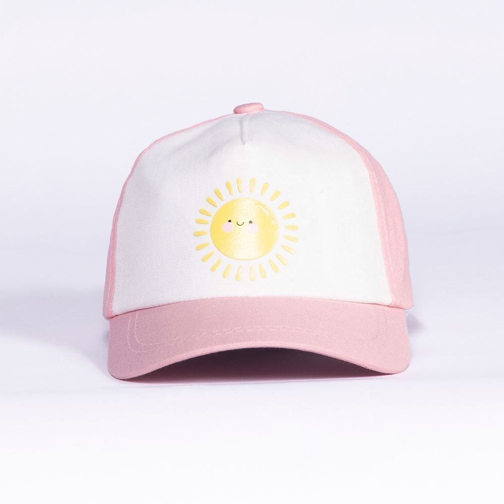 Boné Infantil Menina 1 a 3 Anos Sol Yoyo Kids - Branco