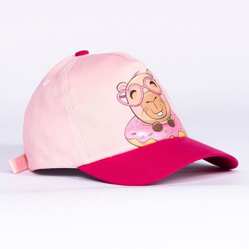 Boné Infantil Menina 4 a 10 Anos Capivara Marmelada - Pink