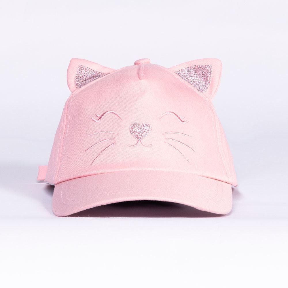 Boné Infantil Menina 4 a 10 Anos Gatinho Marmelada - Rosa