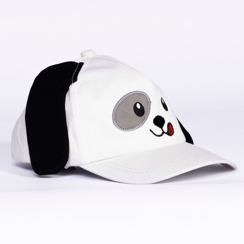 Boné Infantil Menino 1 a 3 Anos Cachorrinho Yoyo Kids - Branco