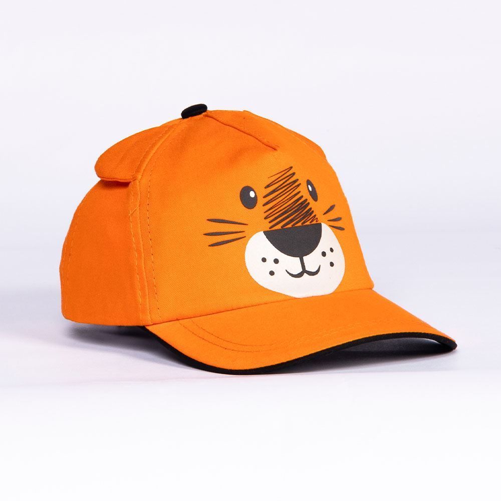 Boné Infantil Menino 1 a 3 Anos Tigre Yoyo Kids - Laranja