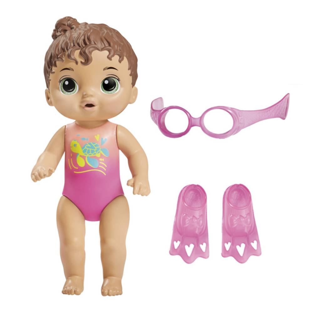Boneca Baby Alive Sunny Swimmer Morena Hasbro - F8141