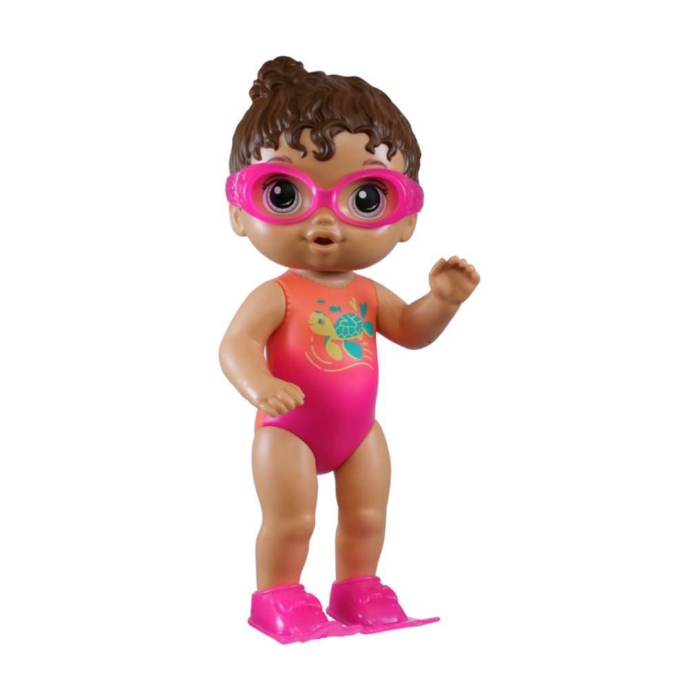 Boneca Baby Alive Sunny Swimmer Morena Hasbro - F8141