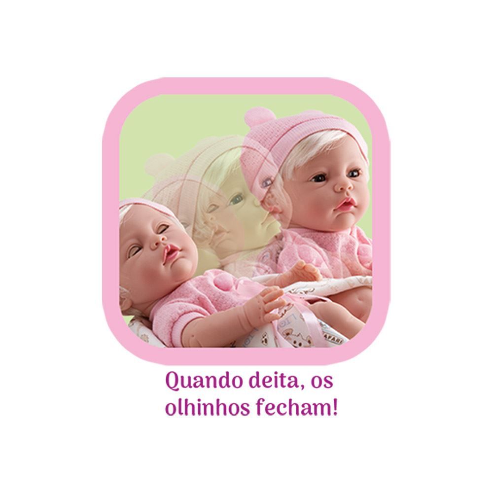 Boneca Diver New Born Premium Menina Divertoys - 8153