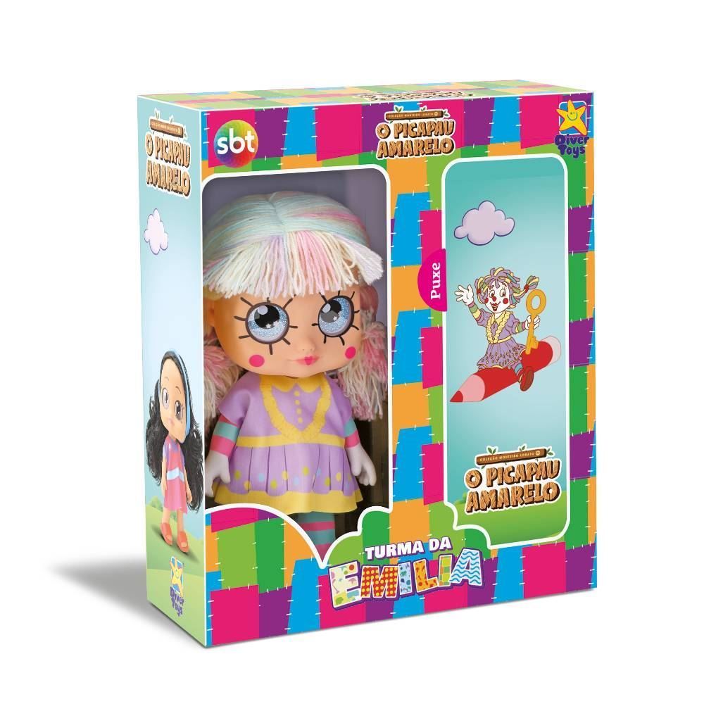Boneca Emília Sítio Do Pica-Pau Amarelo Divertoys - 8383