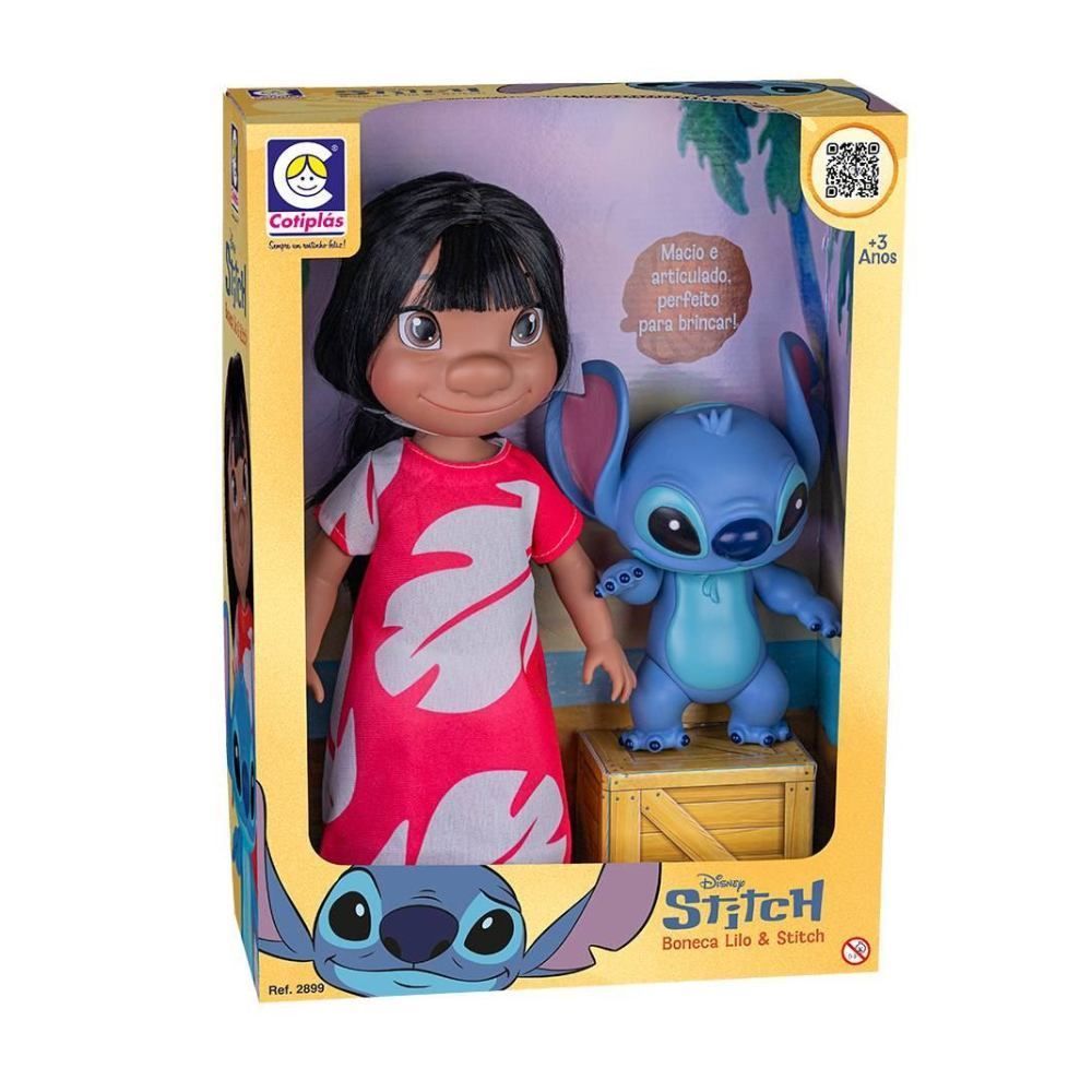 Boneca Lilo E Stitch Cotiplás - 2899