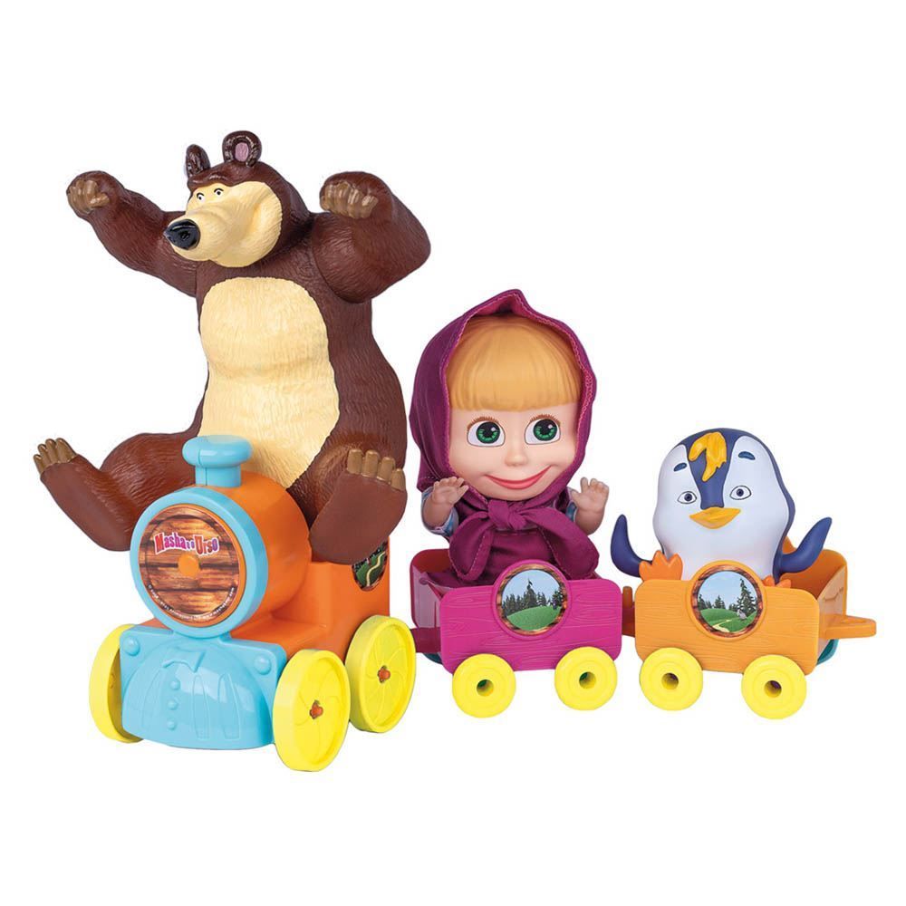 Boneca Masha E O Urso No Trenzinho Cotiplás - 2403