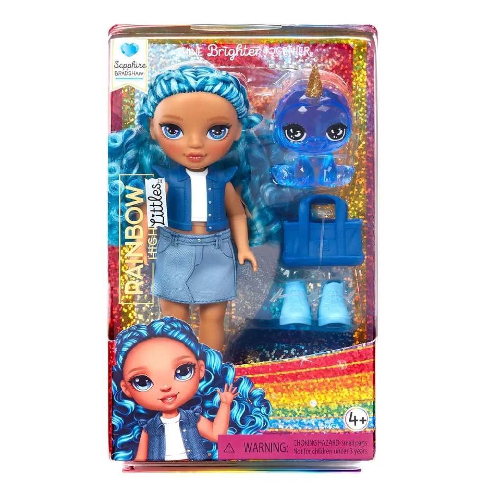 Boneca Rainbow High Littles Dolls Sapphire - Azul
