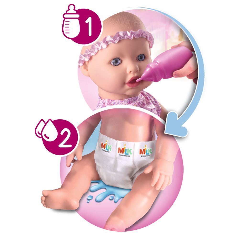 Boneca Sapekinha Faz Xixi Milk Brinquedos - 367