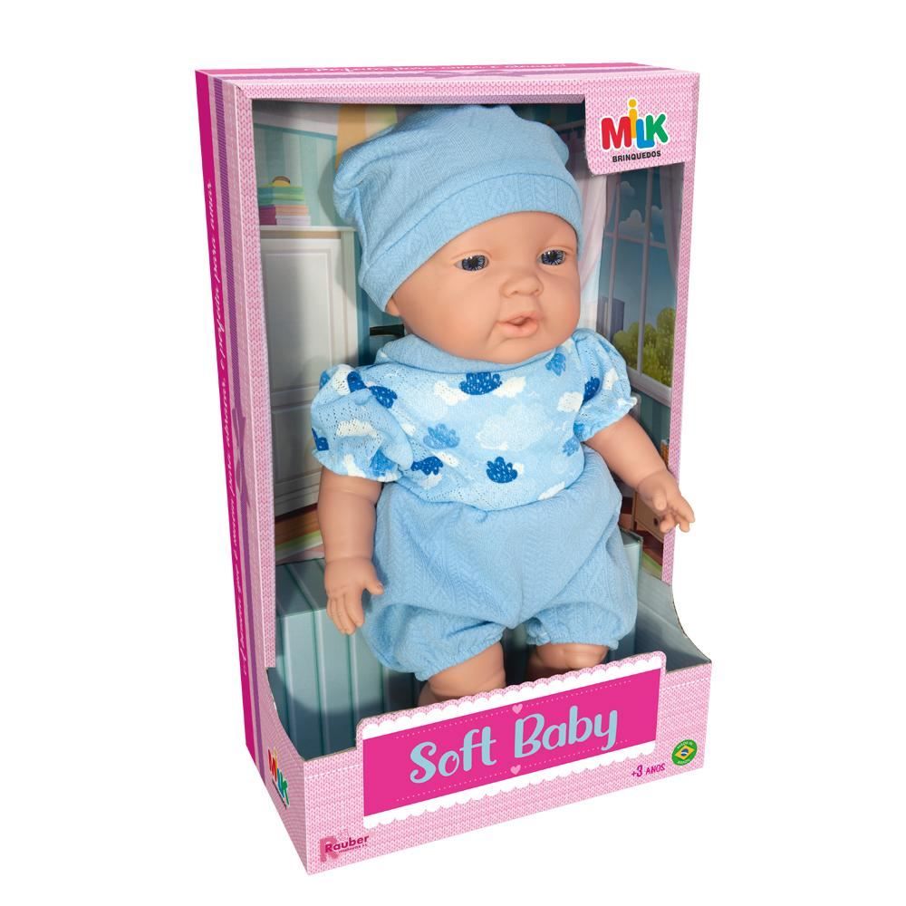 Boneca Soft Baby Menino Milk Brinquedos - 797