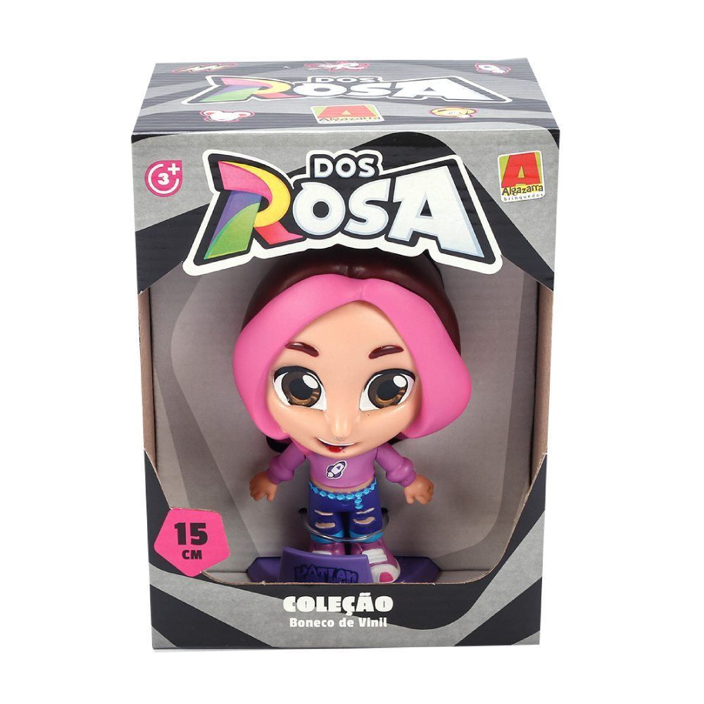 Boneco De Vinil Dos Rosa Katlen - Algazarra Brinquedos