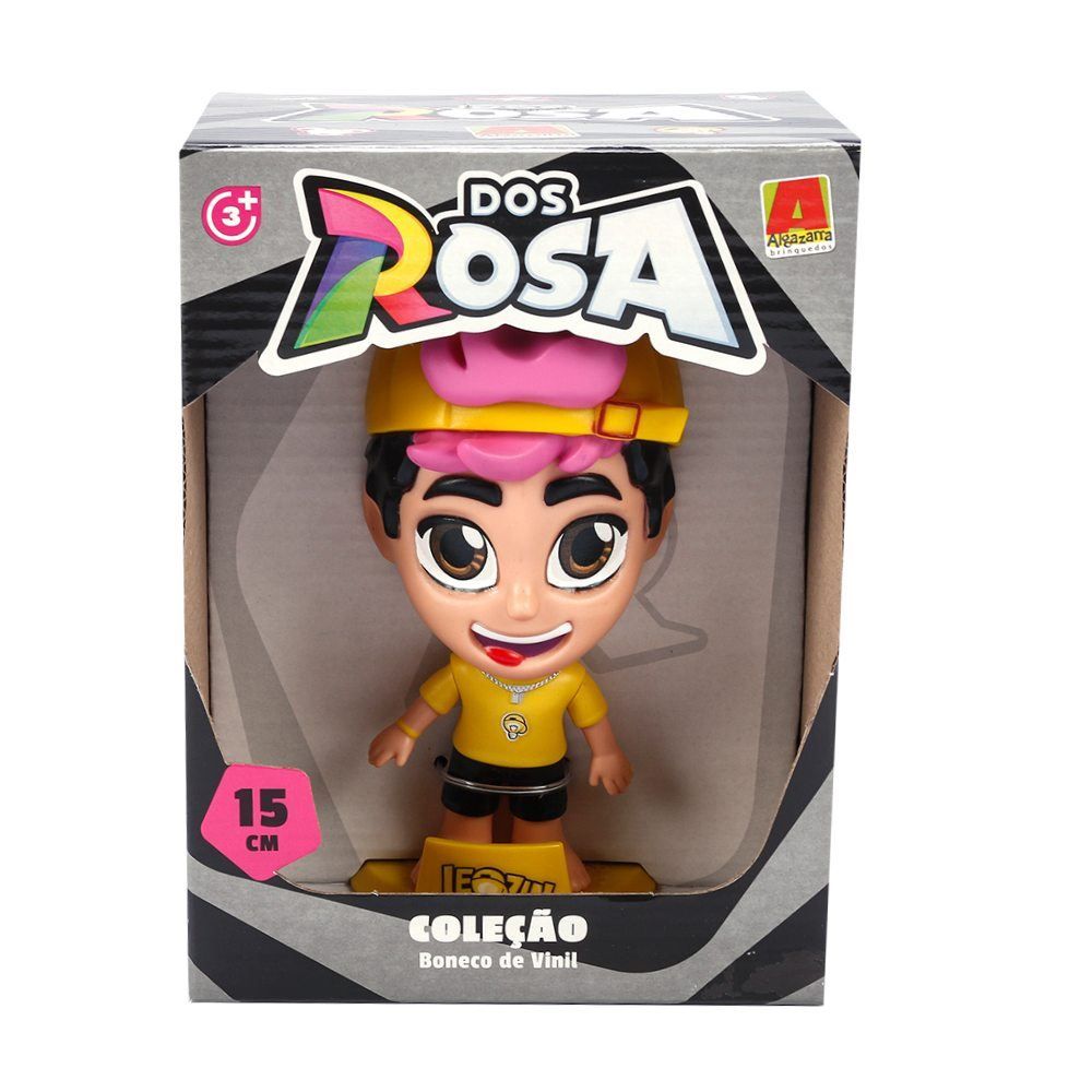 Boneco De Vinil Dos Rosa Leozin - Algazarra Brinquedos
