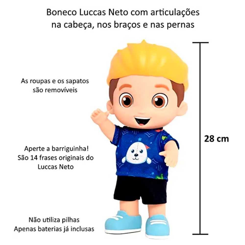 Boneco Luccas Neto Articulado Rosita - 1079