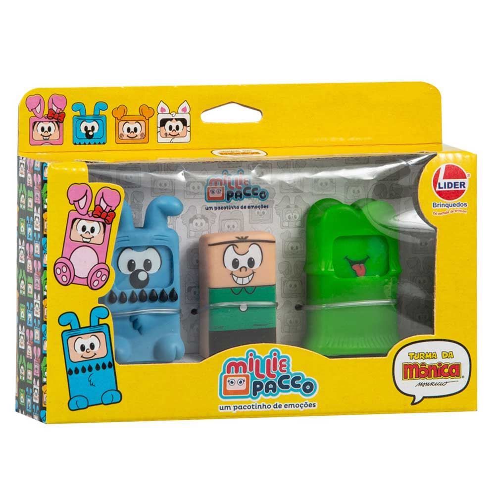 Bonecos Millie Pacco Cebolinha Floquinho E Bidu Lider - 3059