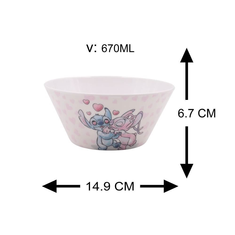 Bowl Melamina Disney Stitch 670Ml - Angel e Stitch