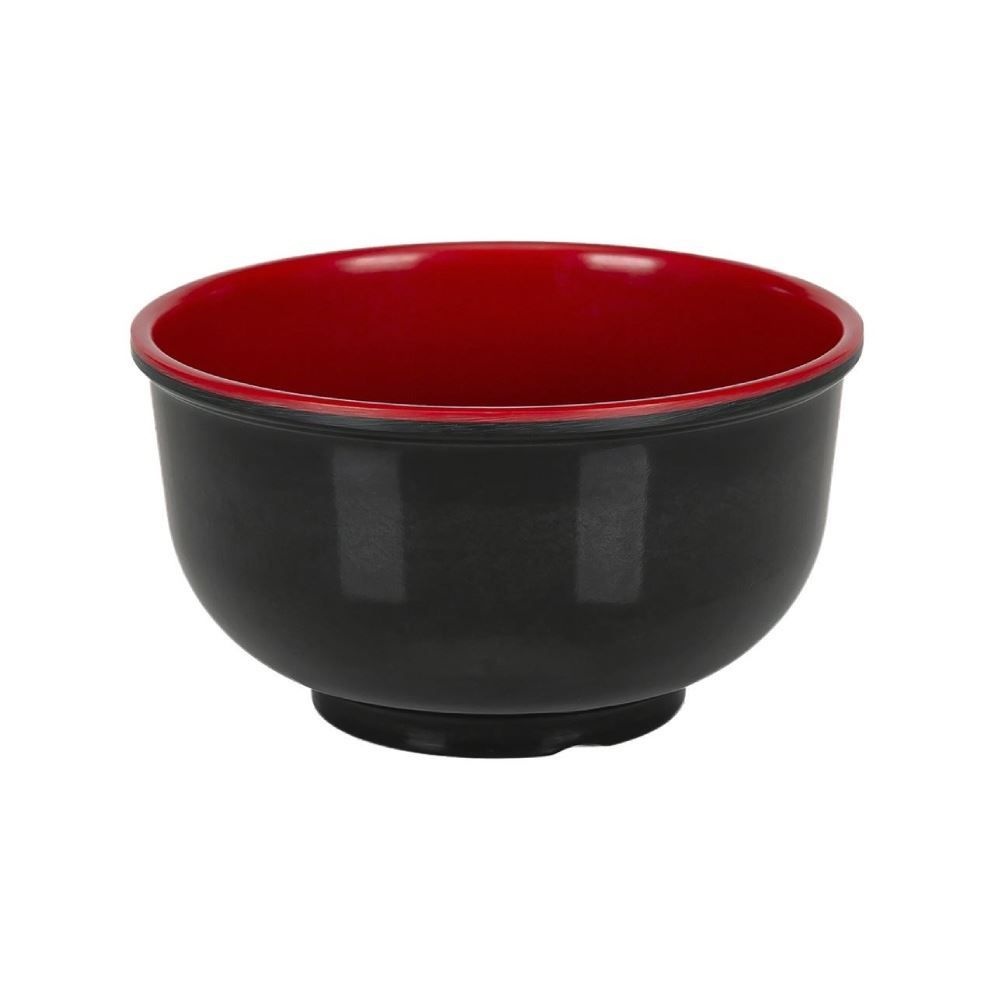 Bowl Oriental Havan Casa 637Ml - Vermelho e Preto