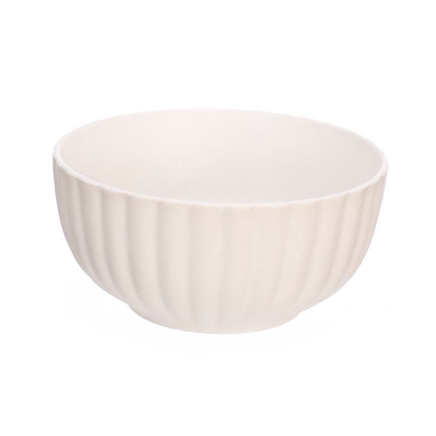 Bowl Redondo De Cerâmica Bella Branco Hauskraft 450Ml - BELLA BRANCO