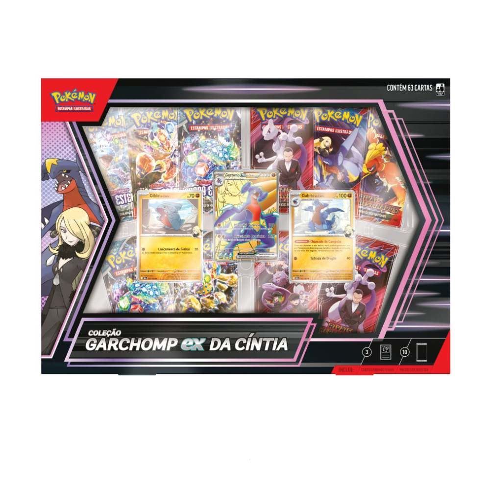 Box Pokémon Coleção Garchomp Ex Da Cíntia Copag - 35573