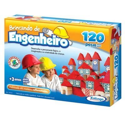Jogo Brincando de Engenheiro 120 Peças Xalingo - DIVERSOS