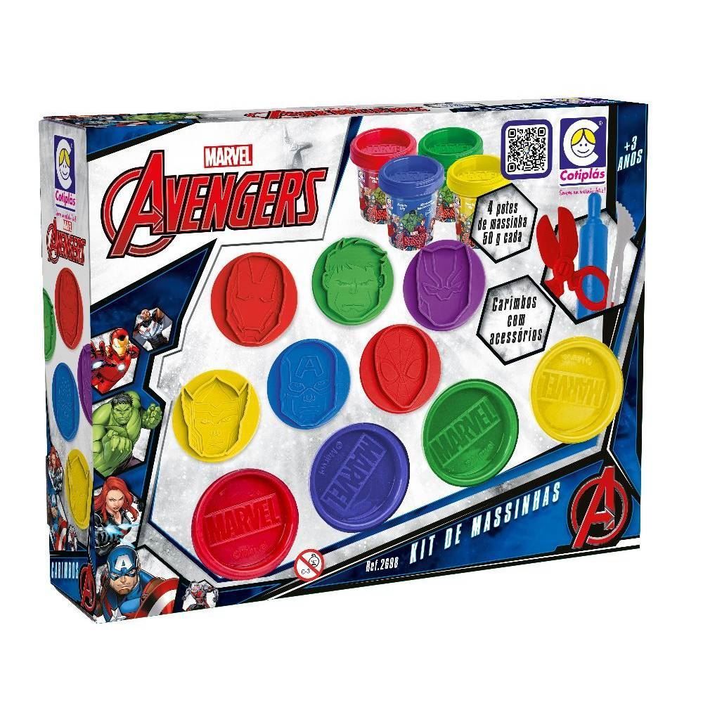 Brinquedo De Massinha Marvel Avengers Cotiplás - 2698