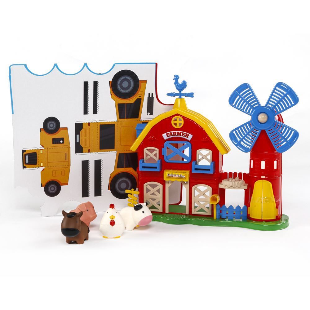 Brinquedo Farmer Brincando No Celeiro Samba Toys - 0464