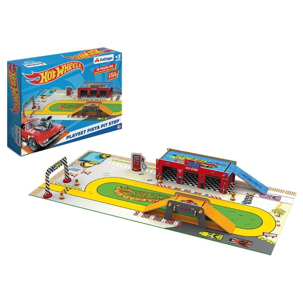 Brinquedo Playset Pit Stop Hot Wheels Xalingo - 23265