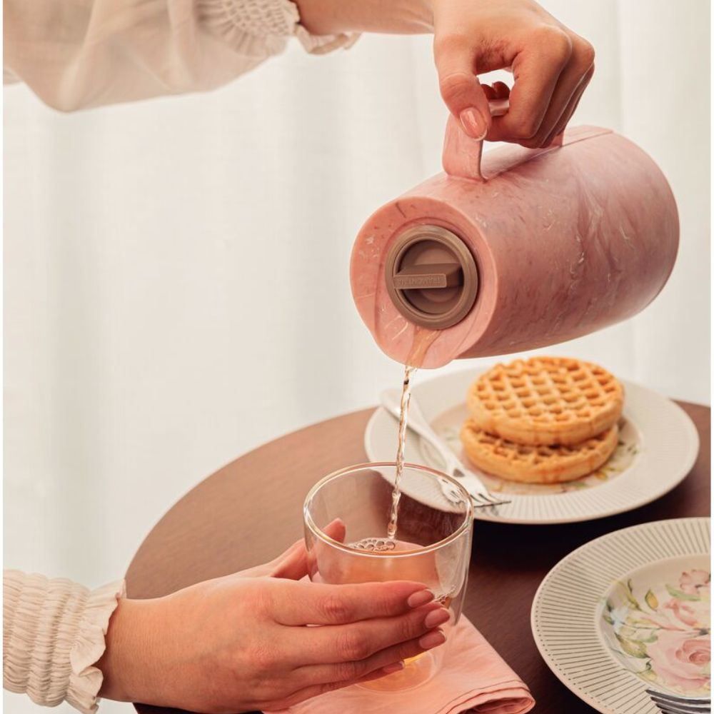 Bule Térmico Exata Marmorizado Tramontina Rosa - 500ml