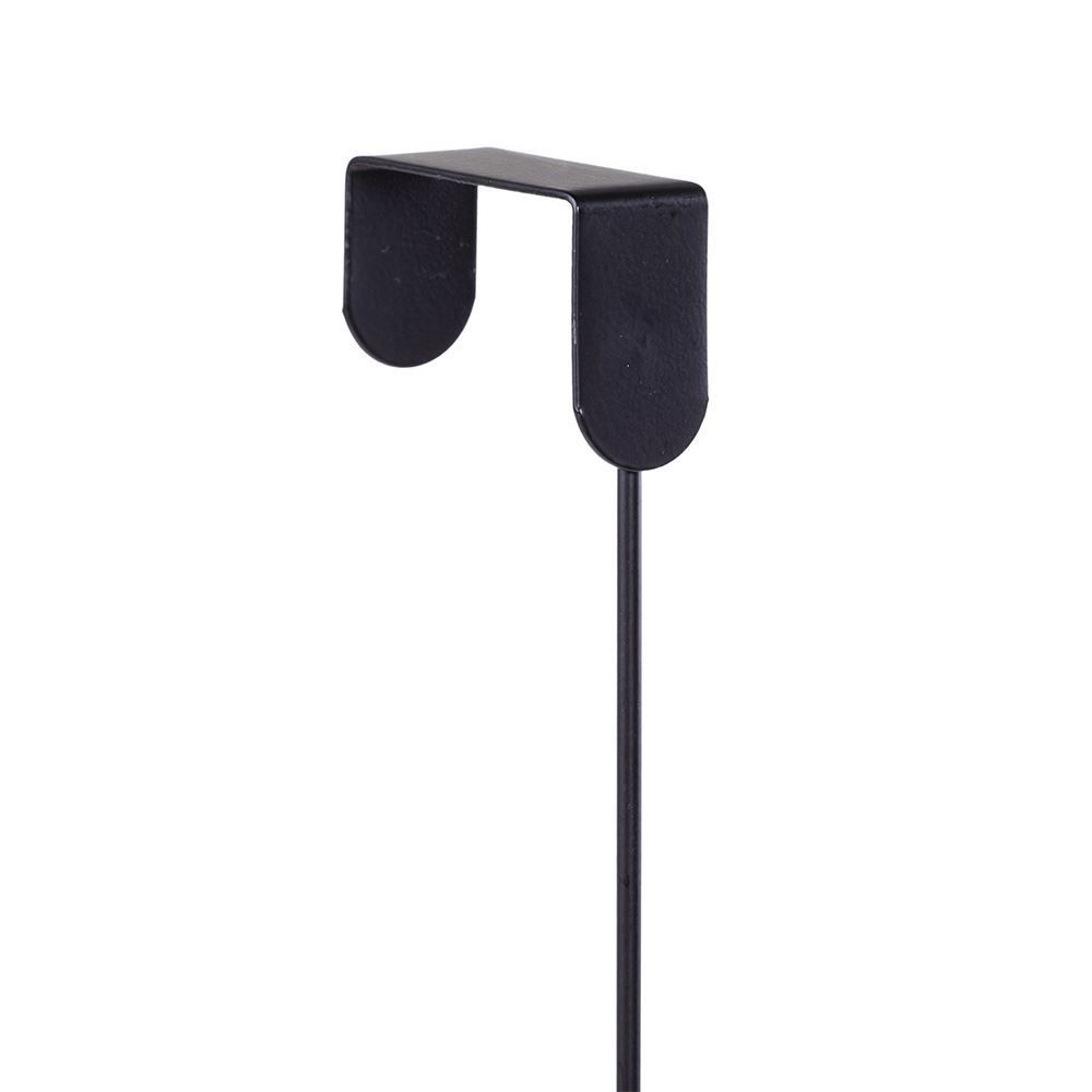 Cabide De Porta Com 2 Ganchos Black Arthi - Preto