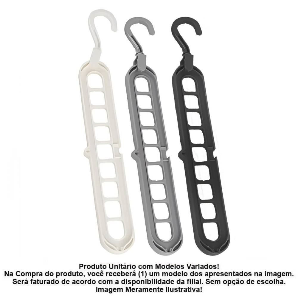 Cabide Multifuncional Plástico 5Cm Clink - Sortido