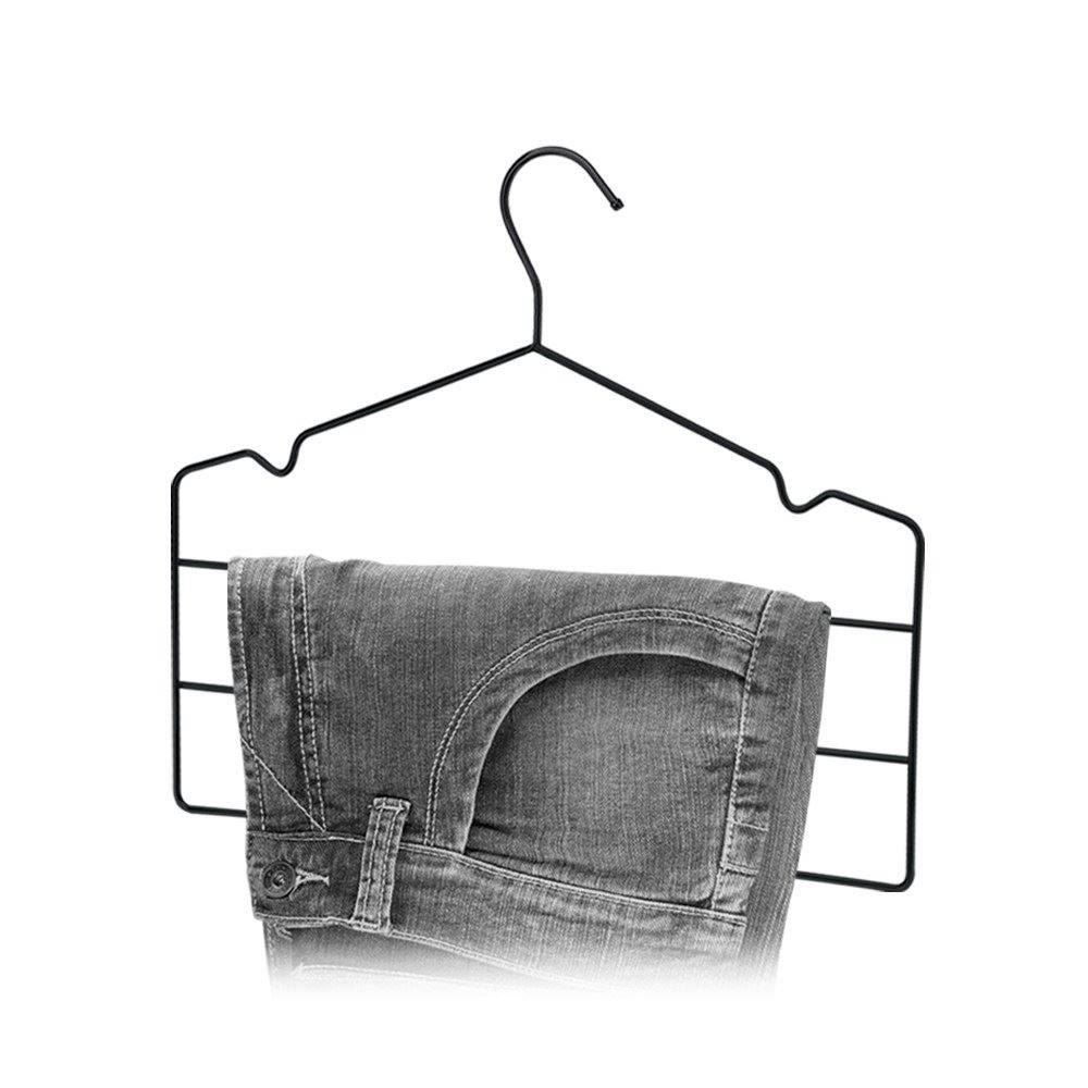 Cabide Triplo Para Calça Com Cavas Arthi - Preto