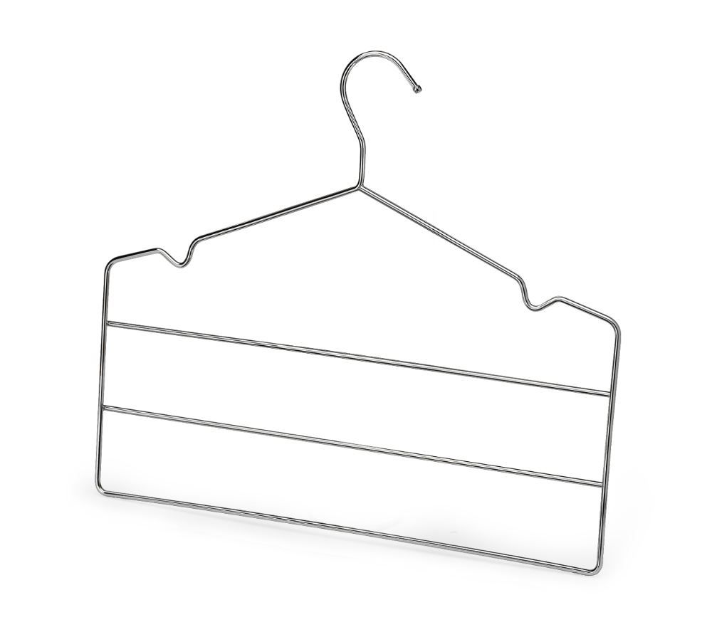 Cabide Triplo Para Calça Com Cavas Cromado Arthi