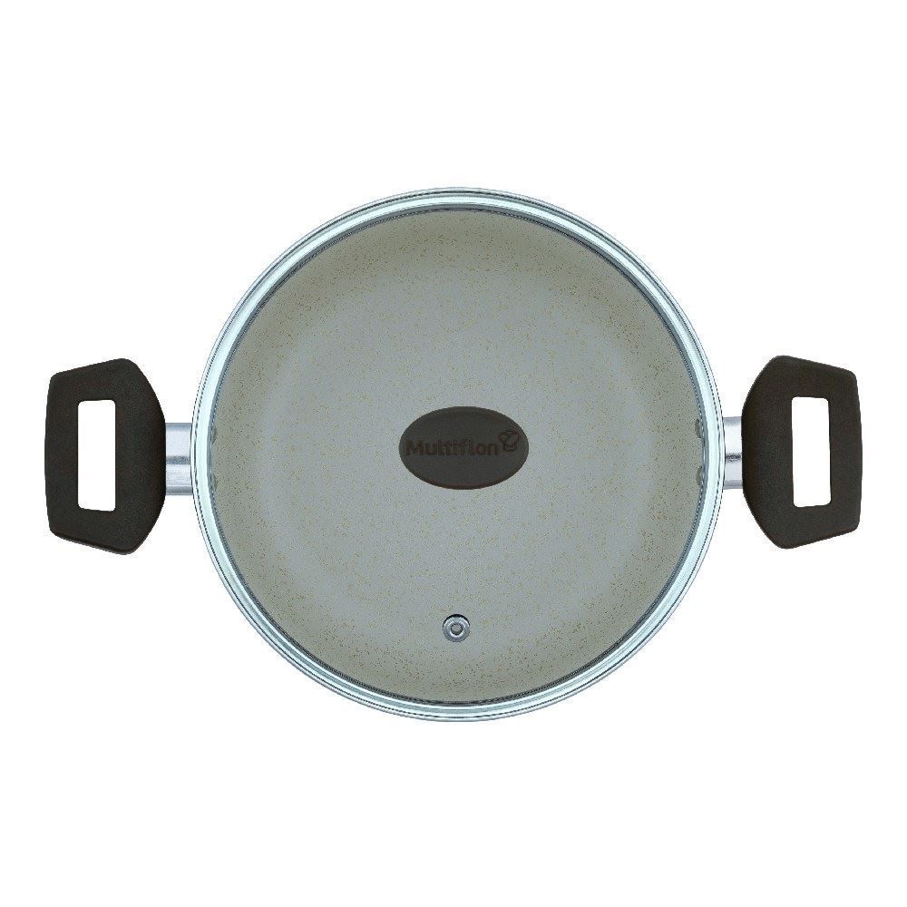 Caçarola Antiaderente Eko Multiflon 20 Cm - Bege
