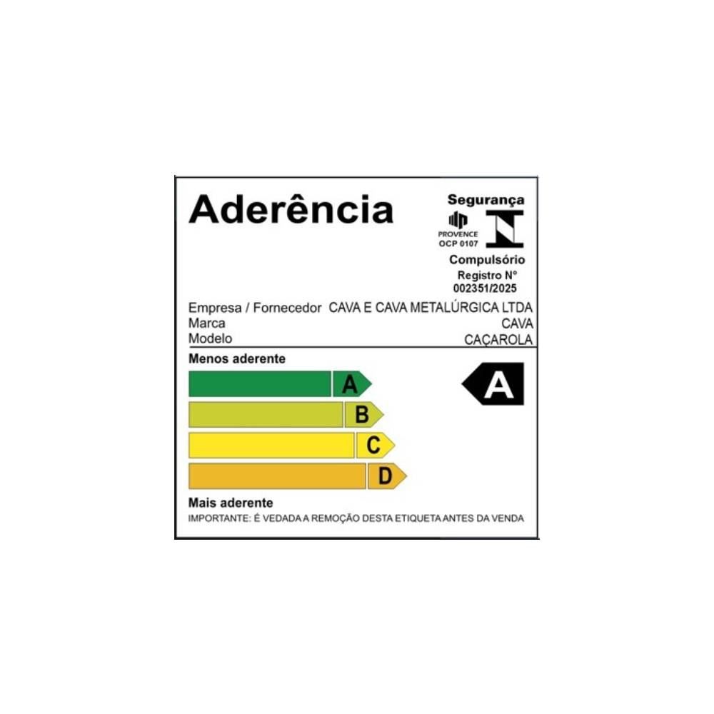 Caçarola Cava Antiaderente Com Tampa De Vidro 20Cm - PRETO