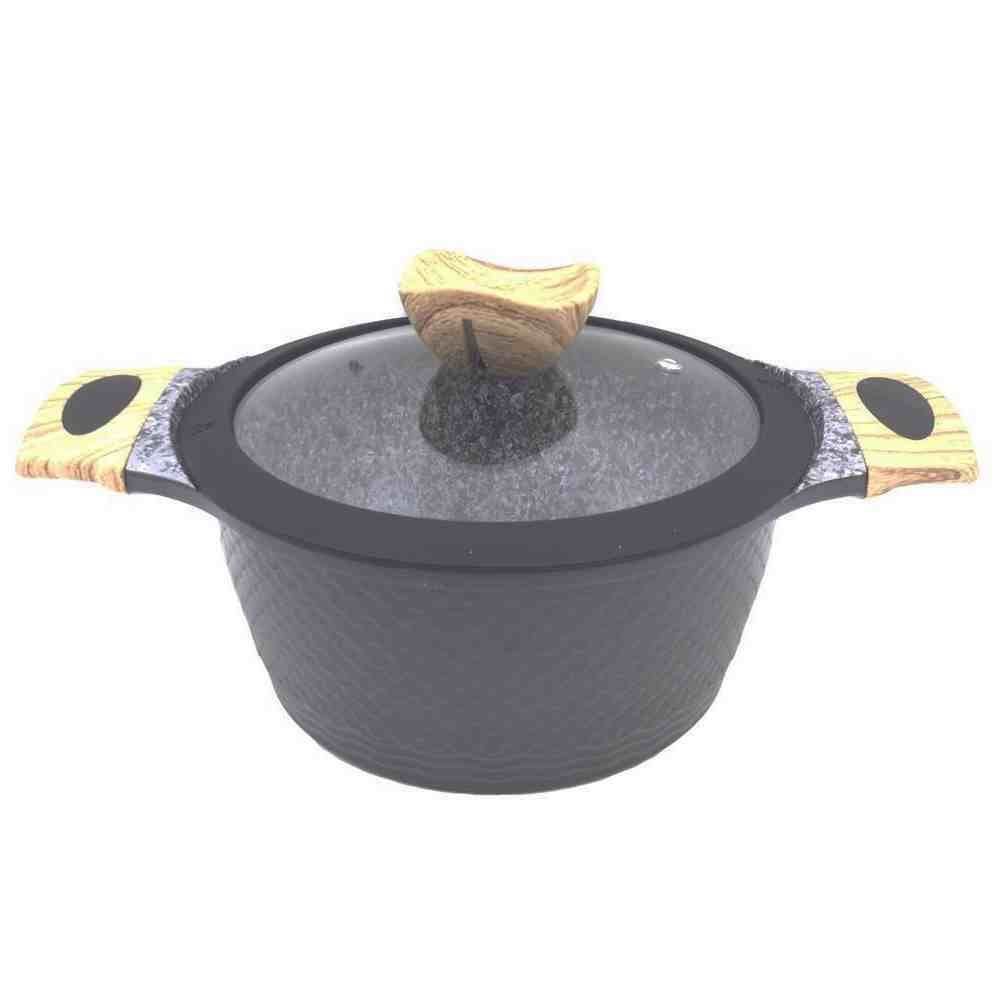 Caçarola Com Tampa Indução Havan Casa 20Cm - Granito