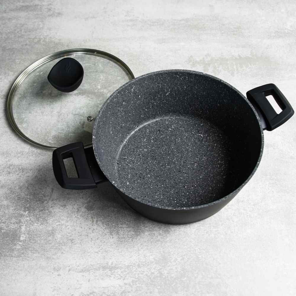 Caçarola De Alumínio E Revestimento Em Granito Ibiza Havan Casa 2,1 L - Preto