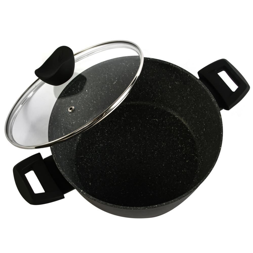 Caçarola De Alumínio E Revestimento Em Granito Ibiza Havan Casa 3,8 L - Preto