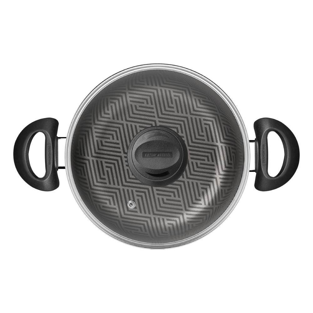 Caçarola Com Tampa Paris Tramontina 4,9 Litros  - Chumbo