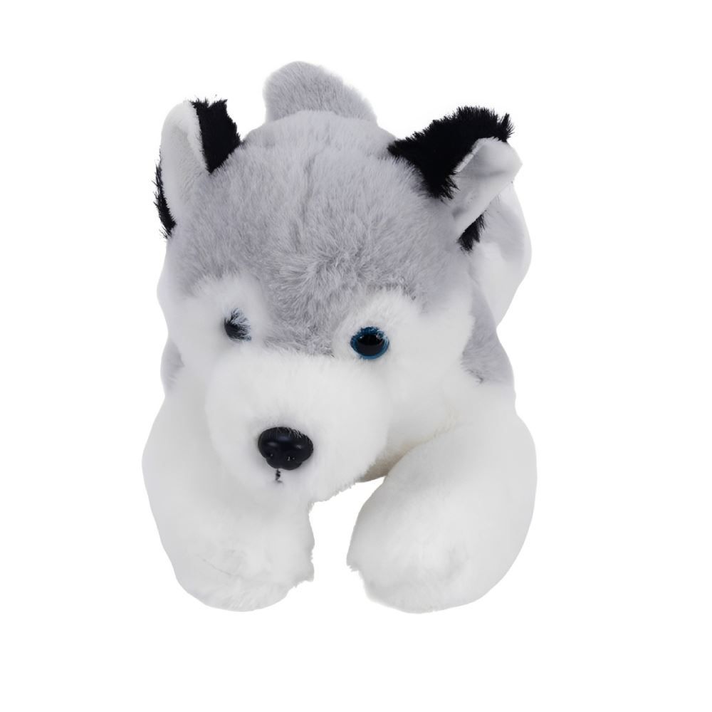Pelúcia Cachorro Husk Deitado Cinza - Havan Toys