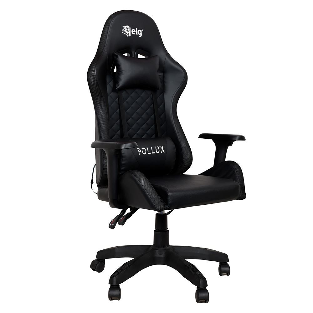 Cadeira Gamer Rgb Pollux Com Apoio Cervical Elg Braço 3D