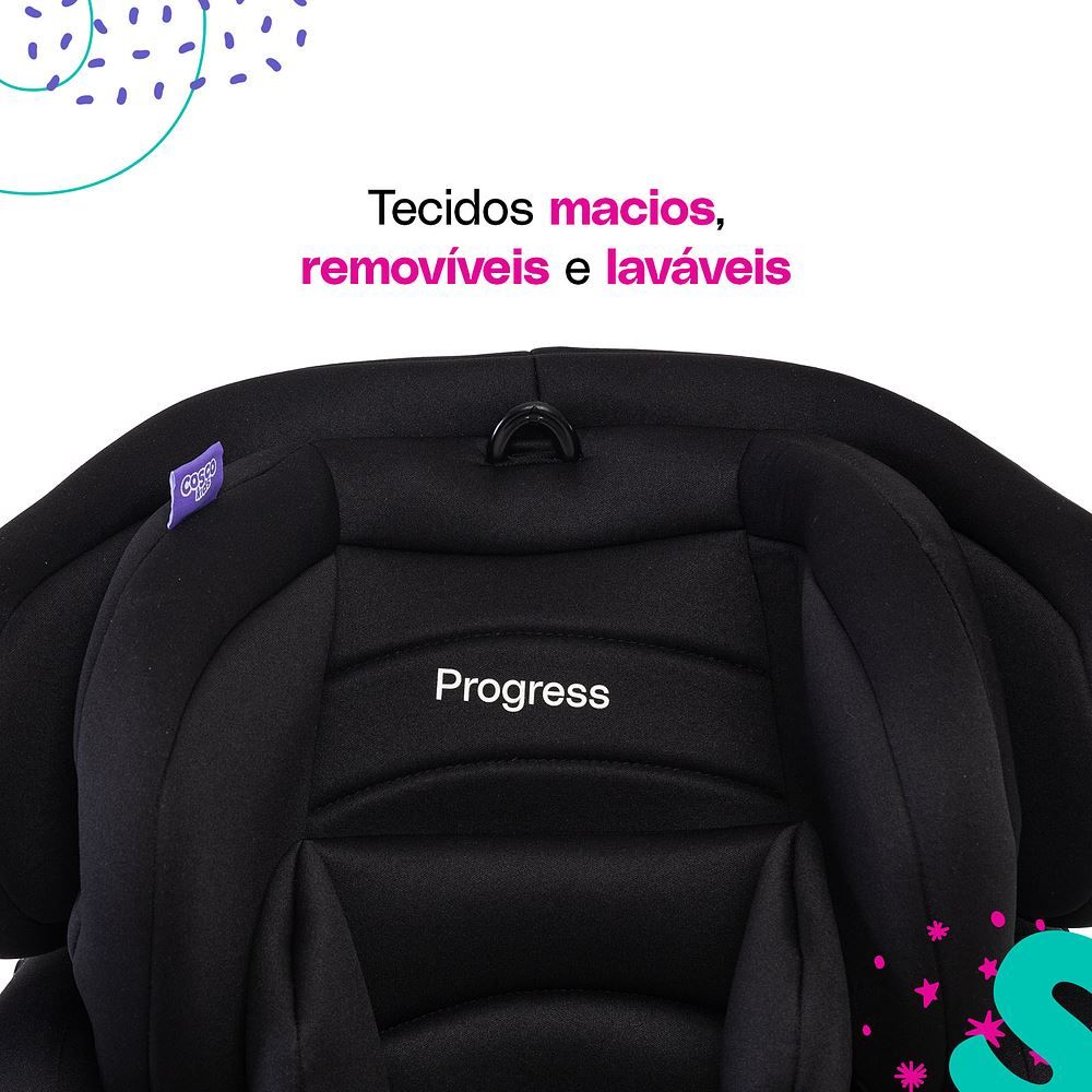 Cadeira Para Carro 0 A 36 Kg Progress Cosco - Preto