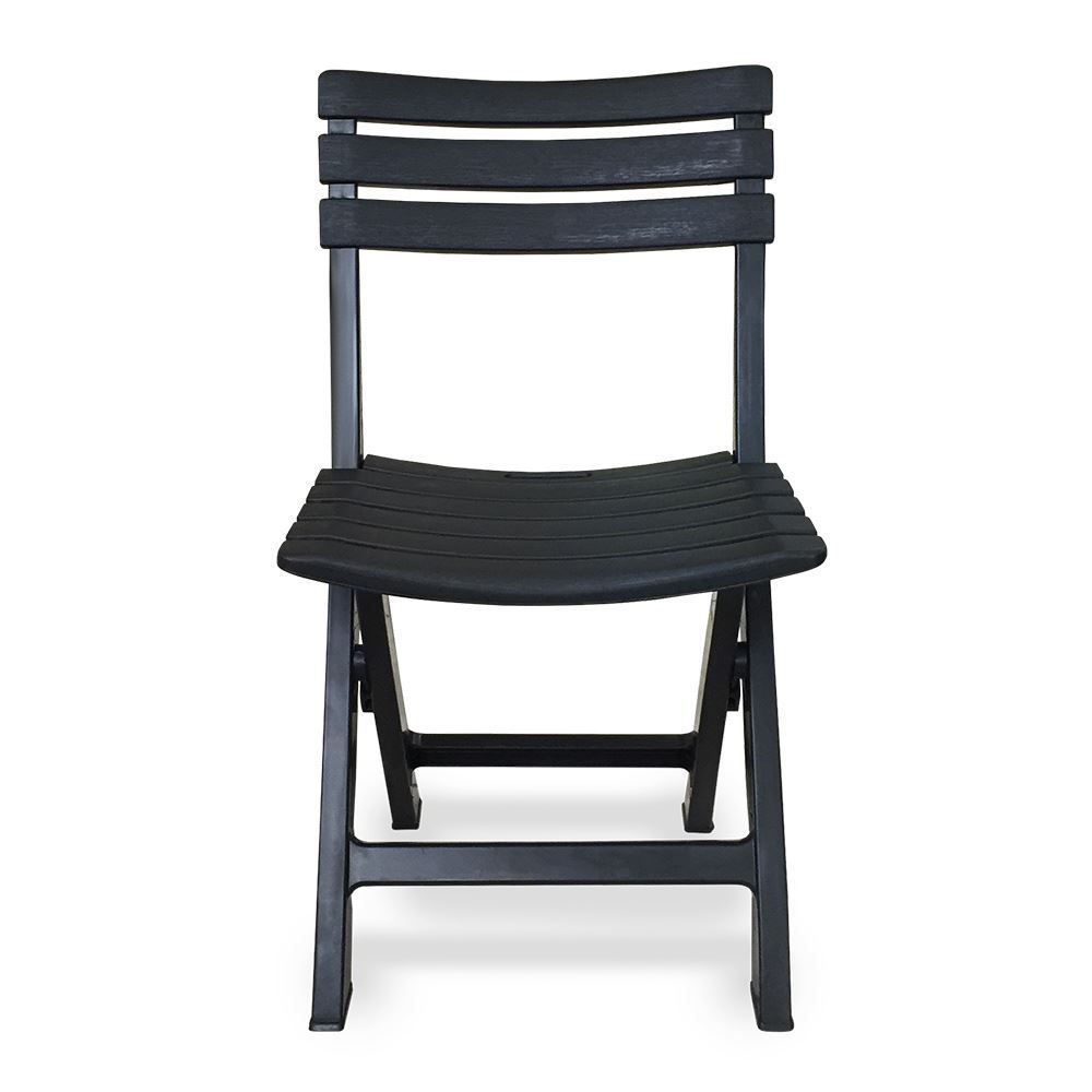 Cadeira Plástica Dobrável Preta Arqplast - Plástico