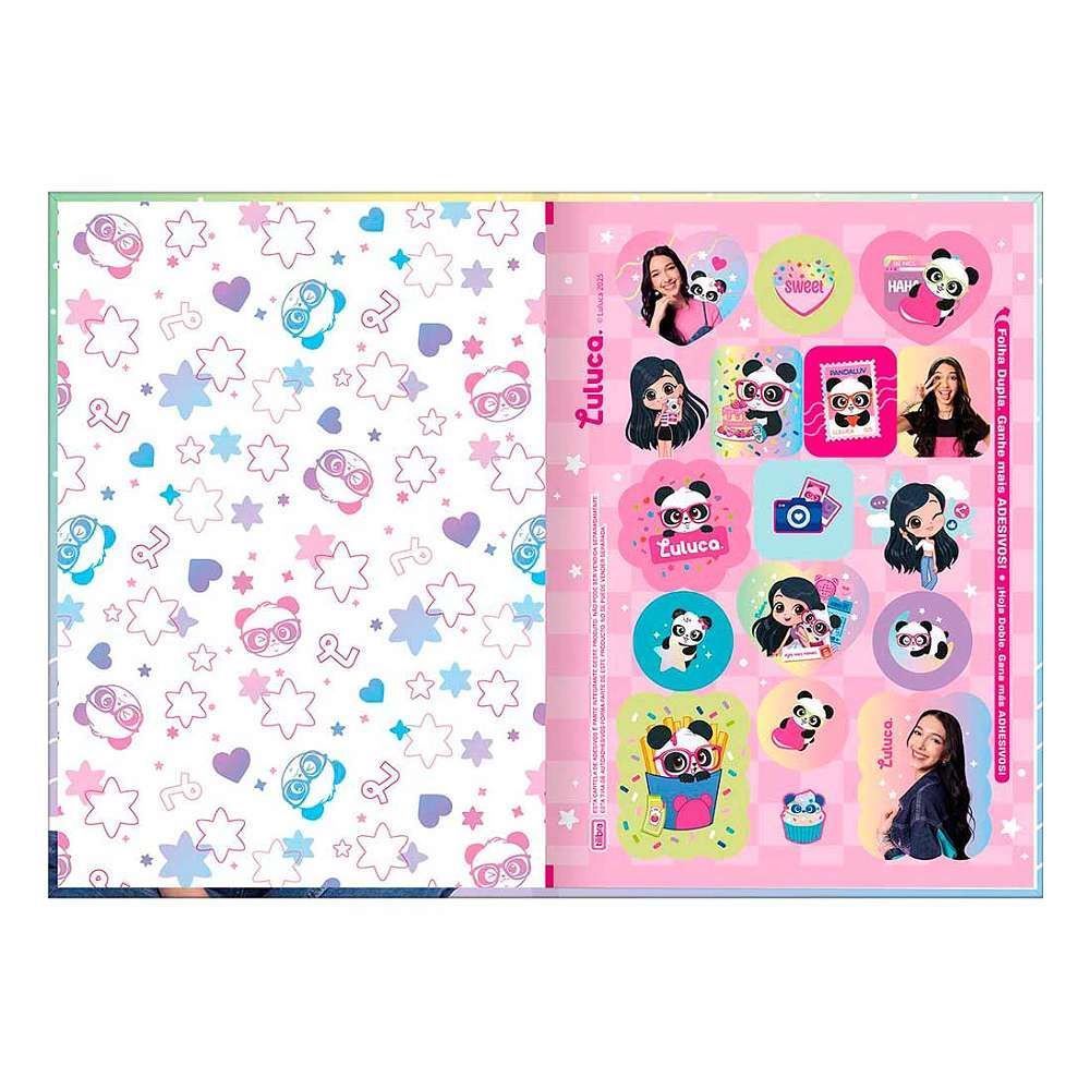 Caderno Brochura Capa Dura 1/4 Luluca 80 Folhas Tilibra - Sortido