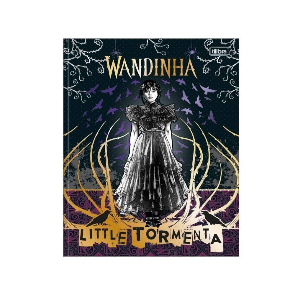 Caderno Brochura Capa Dura 1/4 Wandinha 80 Folhas Tililbra - Sortido