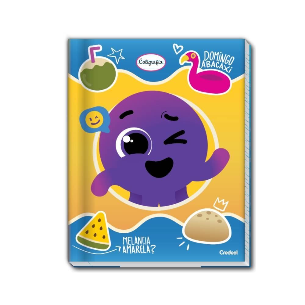 Caderno Caligrafia Capa Dura Bolofofos 40 Folhas Credeal - Sortido