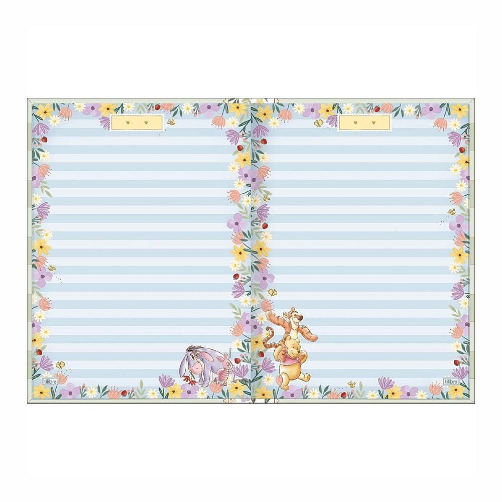 Caderno Capa Dura College Pooh 80 Folhas Tilibra - Sortido