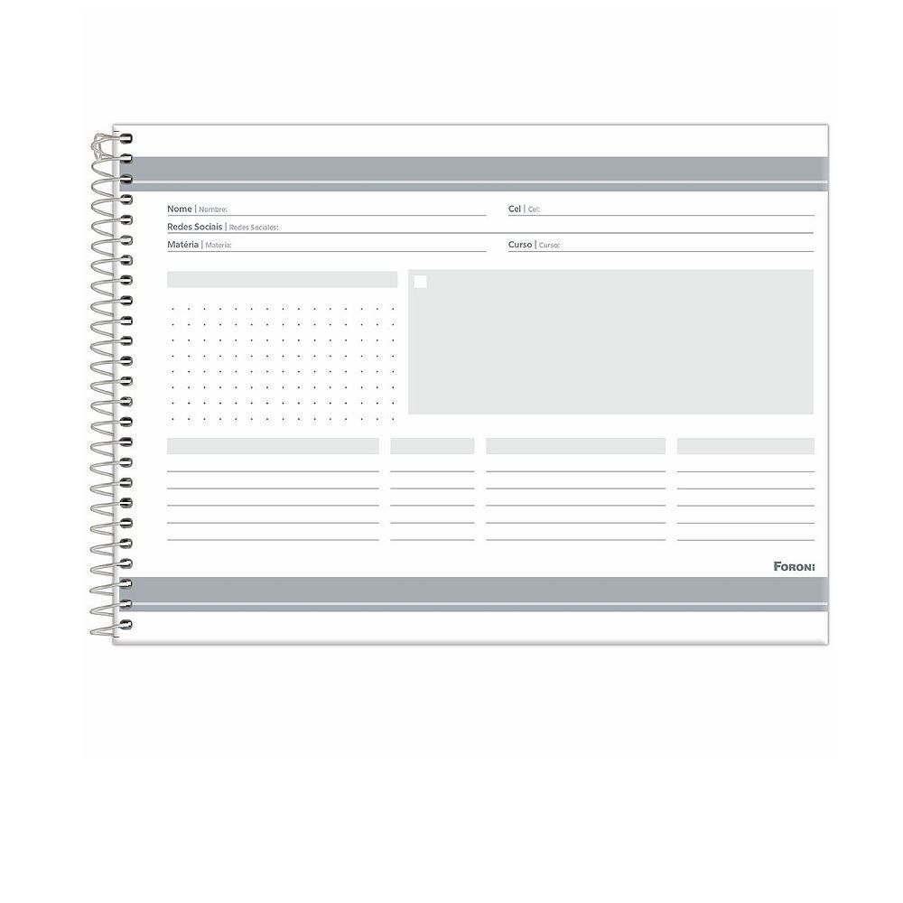 Caderno Cartografia Capa Dura Furfriends 80 Folhas Foroni - Sortido