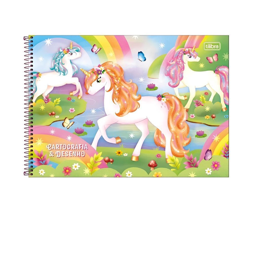 Caderno Cartografia e Desenho Capa Dura Blink 80 Folhas Tilibra - Sortido 