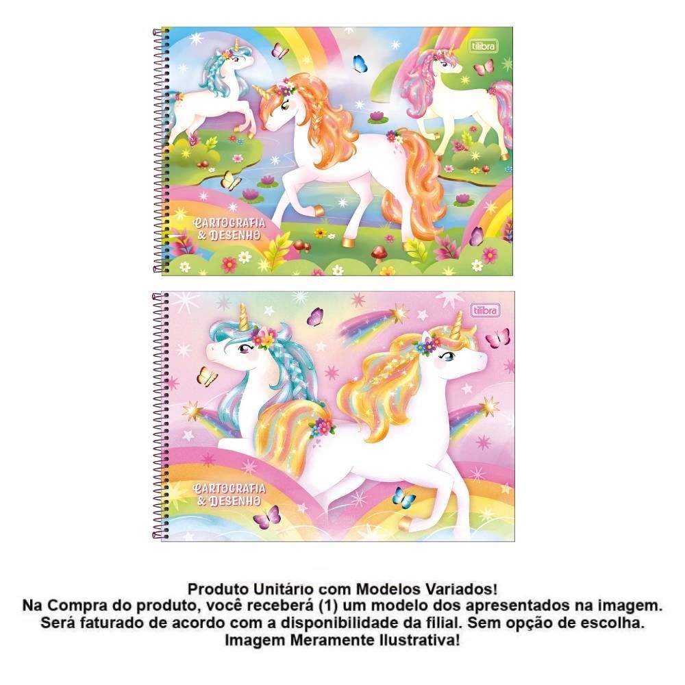 Caderno Cartografia e Desenho Capa Dura Blink 80 Folhas Tilibra - Sortido 