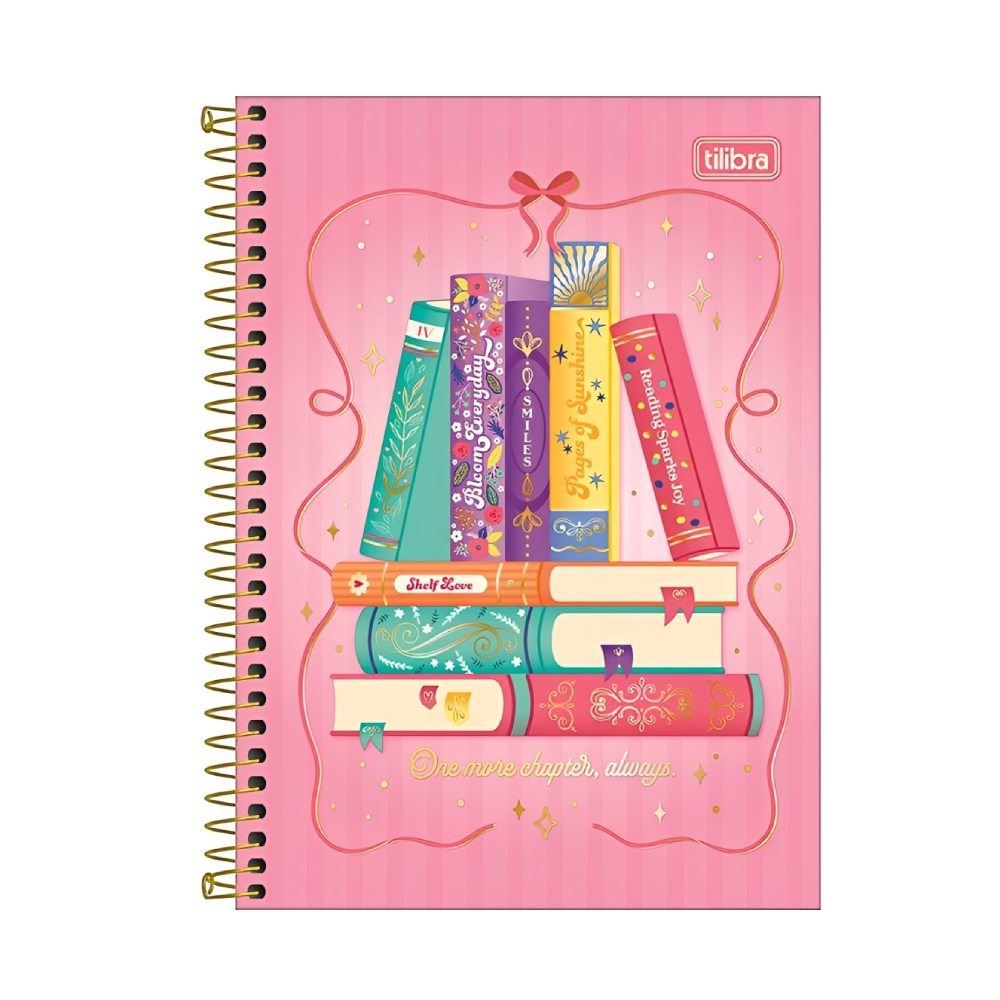 Caderno Espiral Capa Dura 1/4 Bookland 80 Folhas Tilibra - Sortido