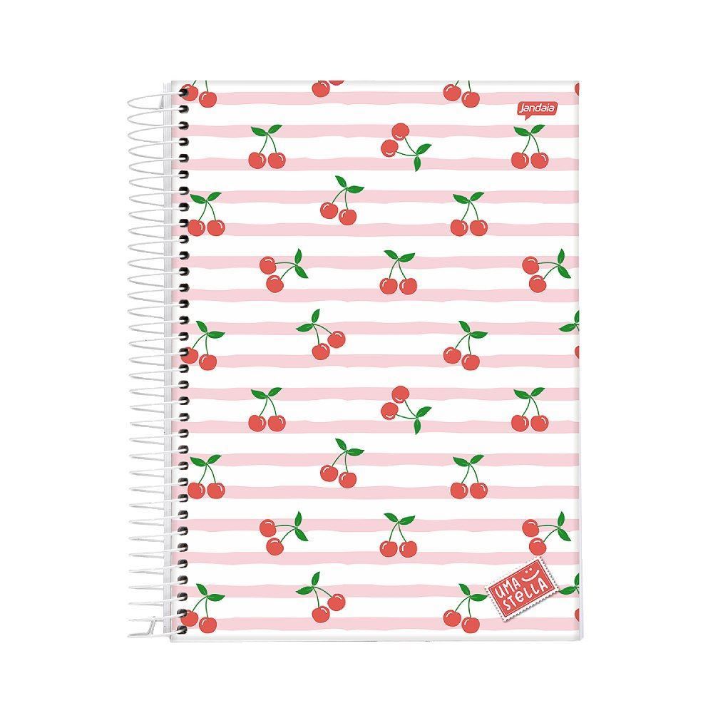 Caderno Espiral Capa Dura Stella 80 Folhas Jandaia - Sortido